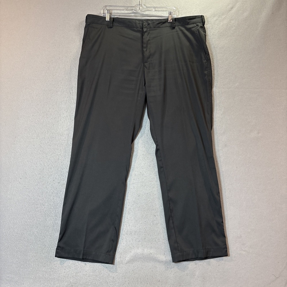 Nike Golf Dri Fit Pants Men 42x32 Chino Performance Golf Casual Black